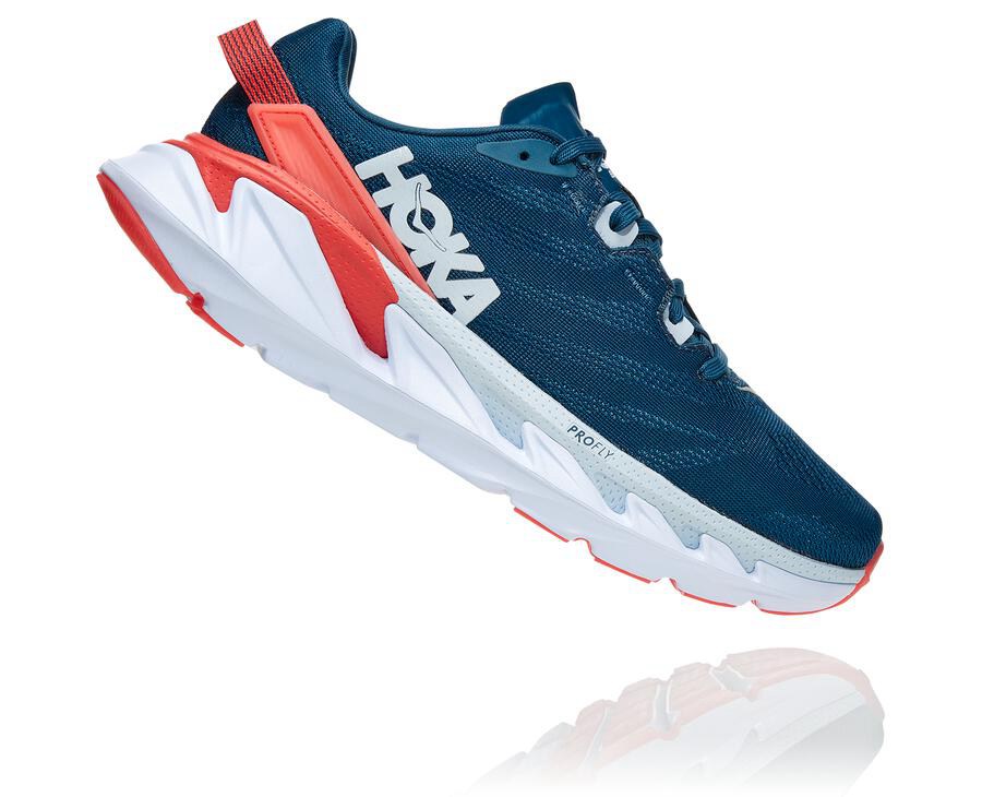 Tenis Hoka One One Feminino Azul Marinho/Branco - Elevon 2 - 364-ILKXYD